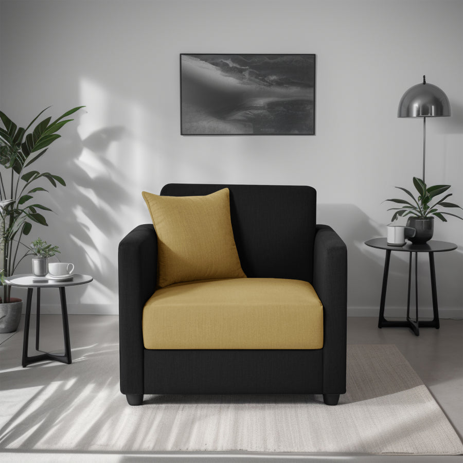 Riya 1 Seater Fabric sofa