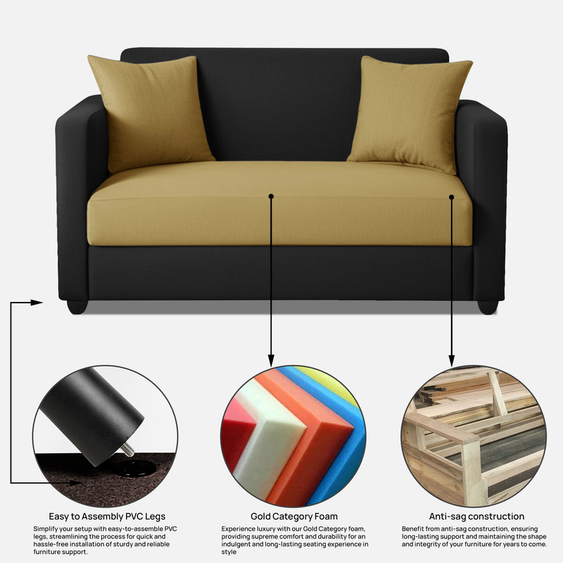 Riya 2 Seater Fabric sofa