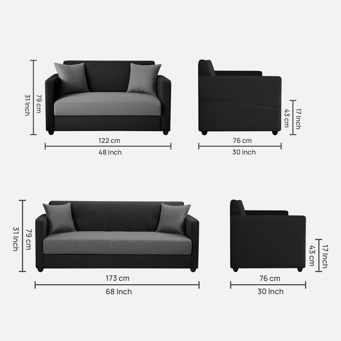 Riya Luxury Fabric Sofa Set