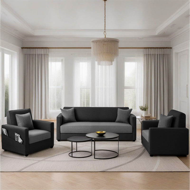 Riya Luxury Fabric Sofa Set 3+1+1 Seater & 3+2 Seater