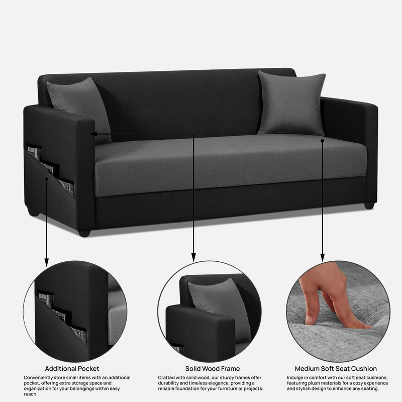 Riya Luxury Fabric Sofa Set 3+1+1 Seater & 3+2 Seater