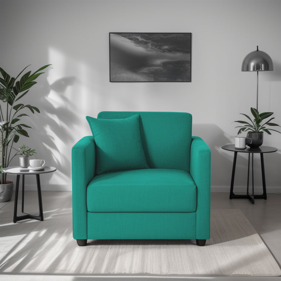 Riya 1 Seater Fabric sofa