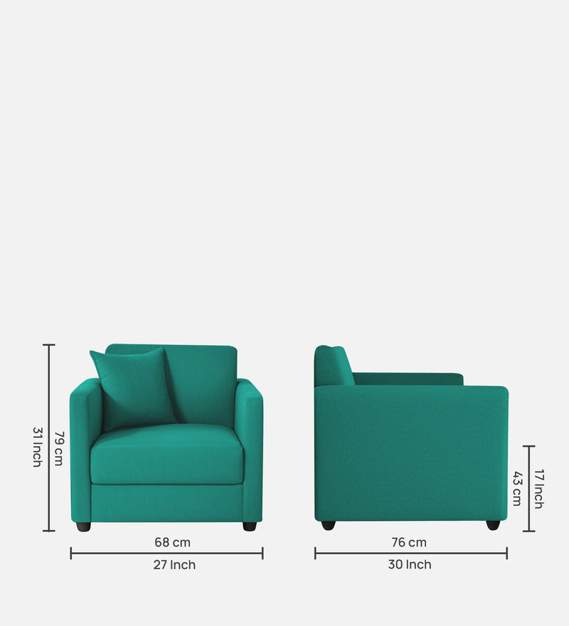 Riya 1 Seater Fabric sofa