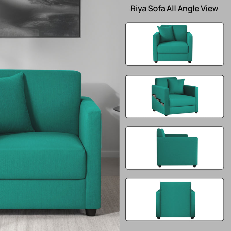 Riya 1 Seater Fabric sofa