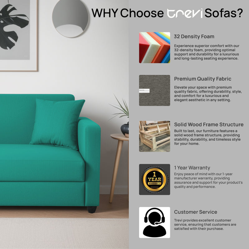 Riya 2 Seater Fabric sofa