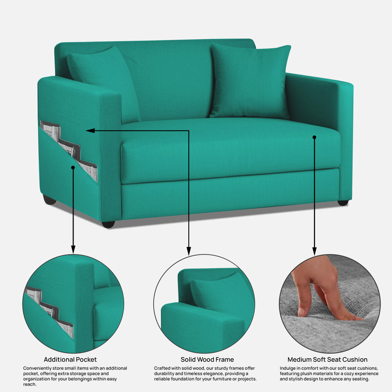 Riya 2 Seater Fabric sofa