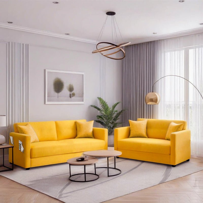 Riya Luxury Fabric Sofa Set 3+1+1 Seater & 3+2 Seater