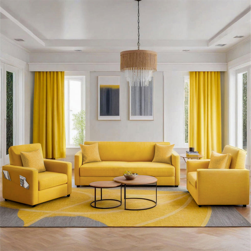 Riya Luxury Fabric Sofa Set 3+1+1 Seater & 3+2 Seater