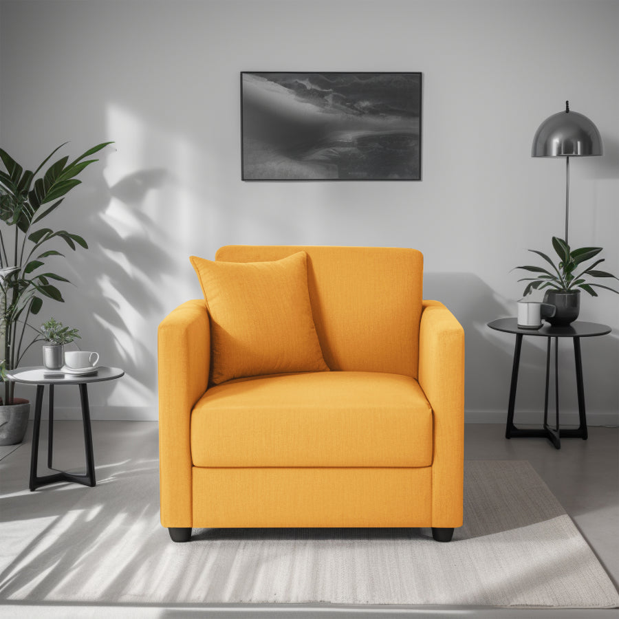 Riya 1 Seater Fabric sofa