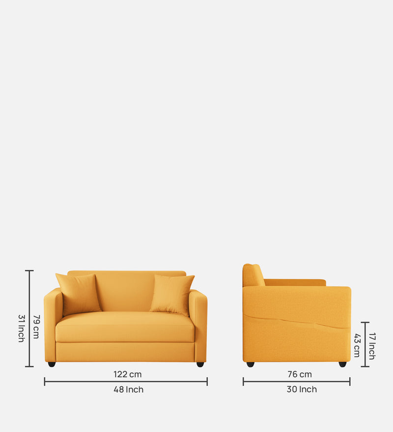 Riya 2 Seater Fabric sofa