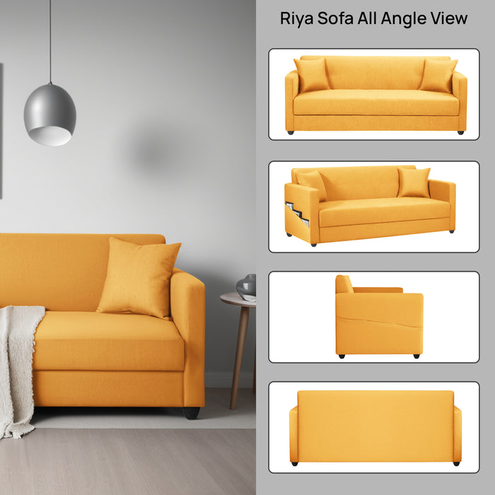 Riya Fabric 3 Seater Sofa