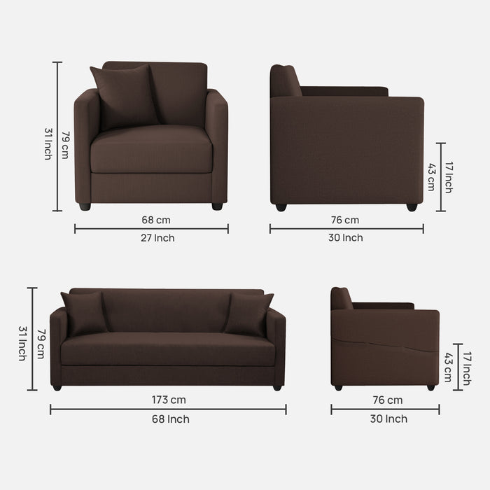 Riya Luxury Fabric Sofa Set