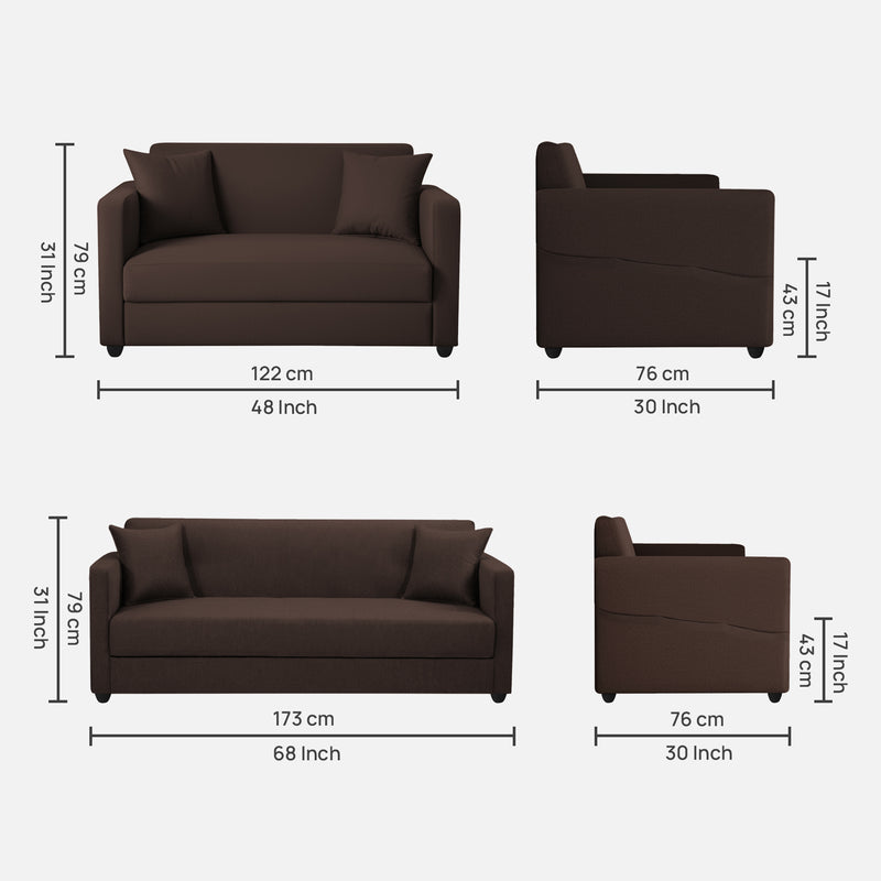 Riya Luxury Fabric Sofa Set 3+1+1 Seater & 3+2 Seater