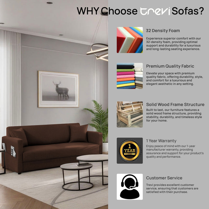 Riya Luxury Fabric Sofa Set 3+1+1 Seater & 3+2 Seater