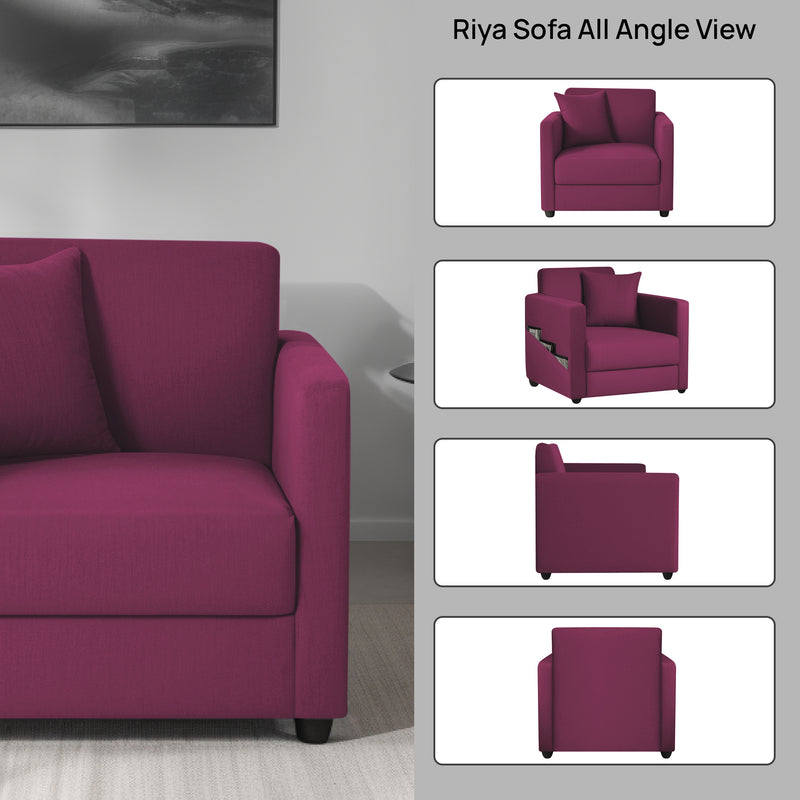 Riya 1 Seater Fabric sofa