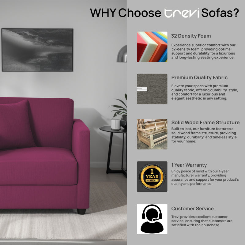 Riya 1 Seater Fabric sofa