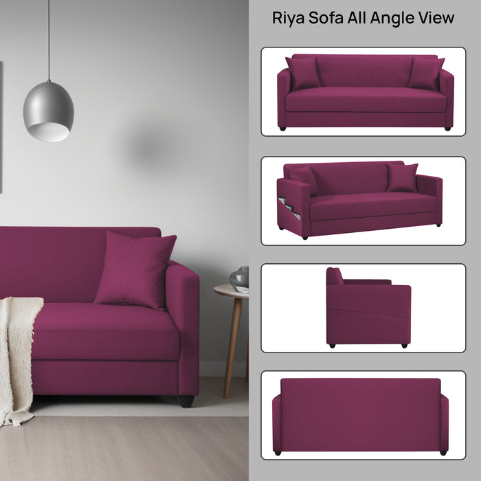 Riya Fabric 3 Seater Sofa