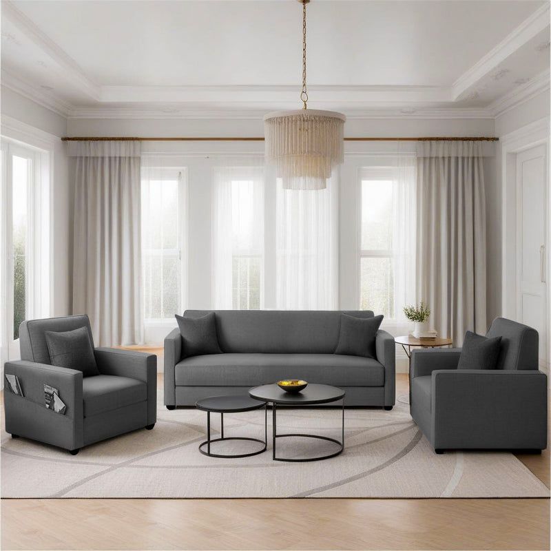 Riya Luxury Fabric Sofa Set 3+1+1 Seater & 3+2 Seater