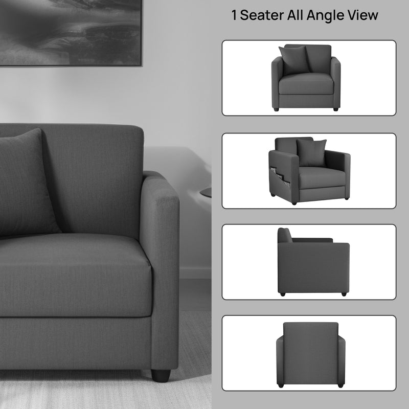 Riya Luxury Fabric Sofa Set 3+1+1 Seater & 3+2 Seater