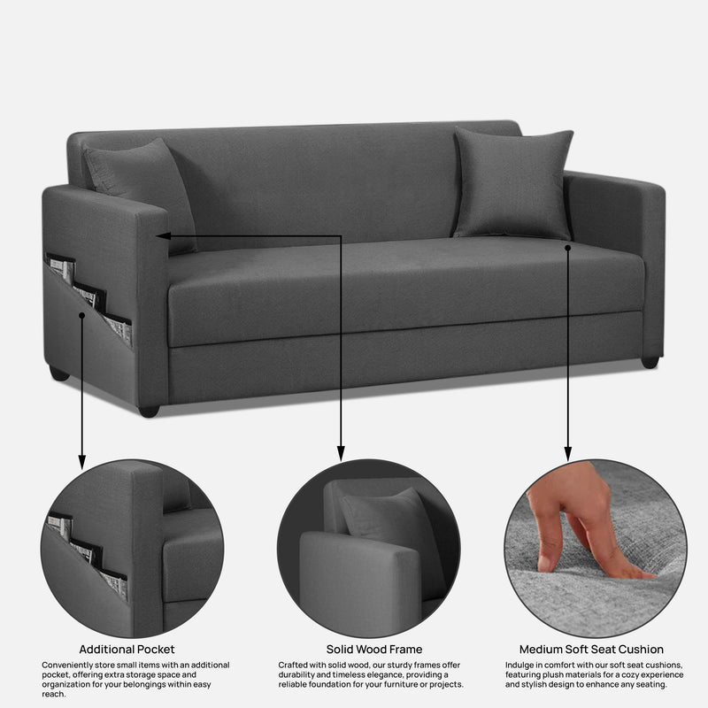 Riya Luxury Fabric Sofa Set 3+1+1 Seater & 3+2 Seater