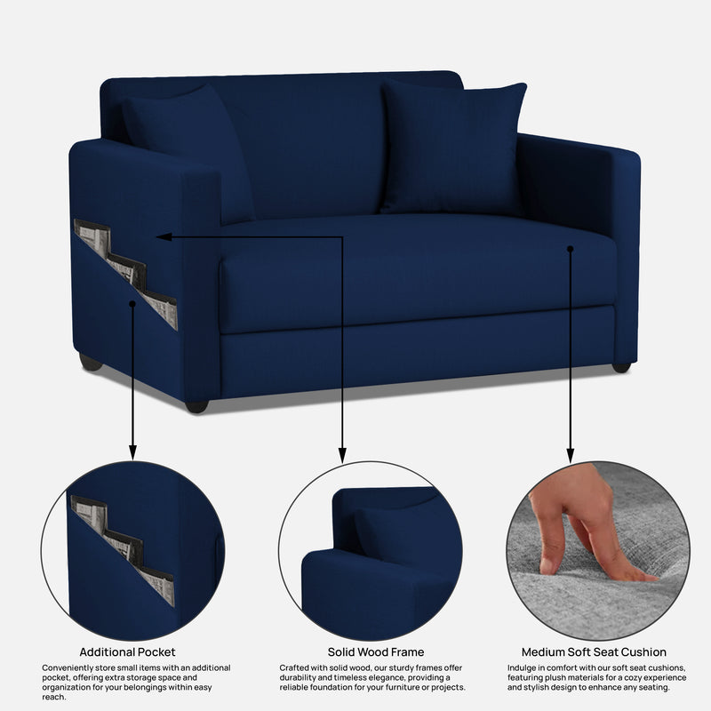 Riya 2 Seater Fabric sofa