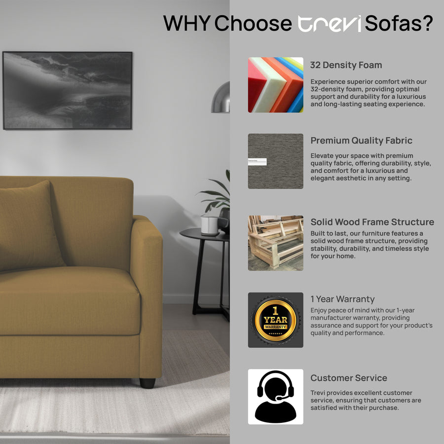 Riya 1 Seater Fabric sofa