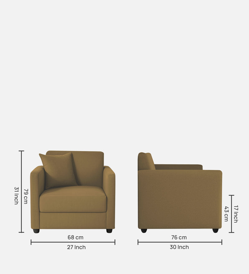 Riya 1 Seater Fabric sofa