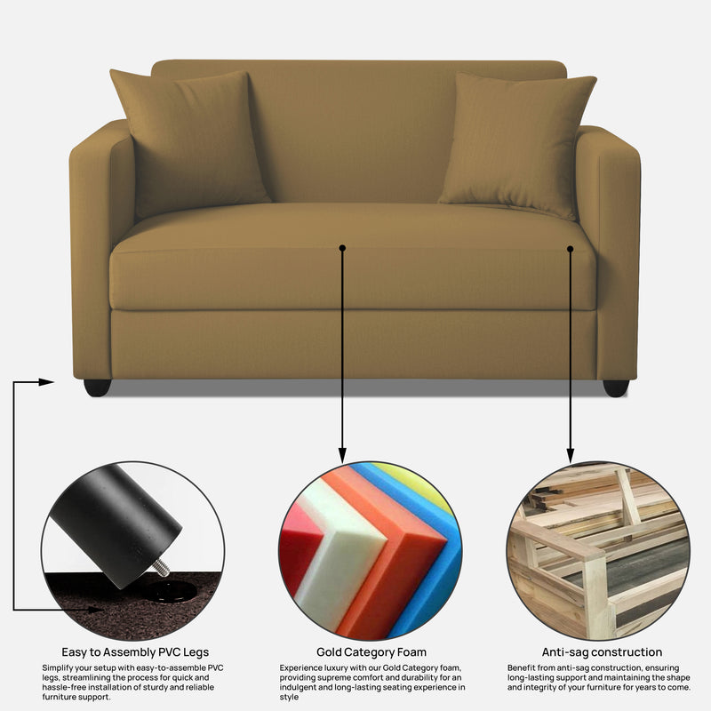 Riya 2 Seater Fabric sofa