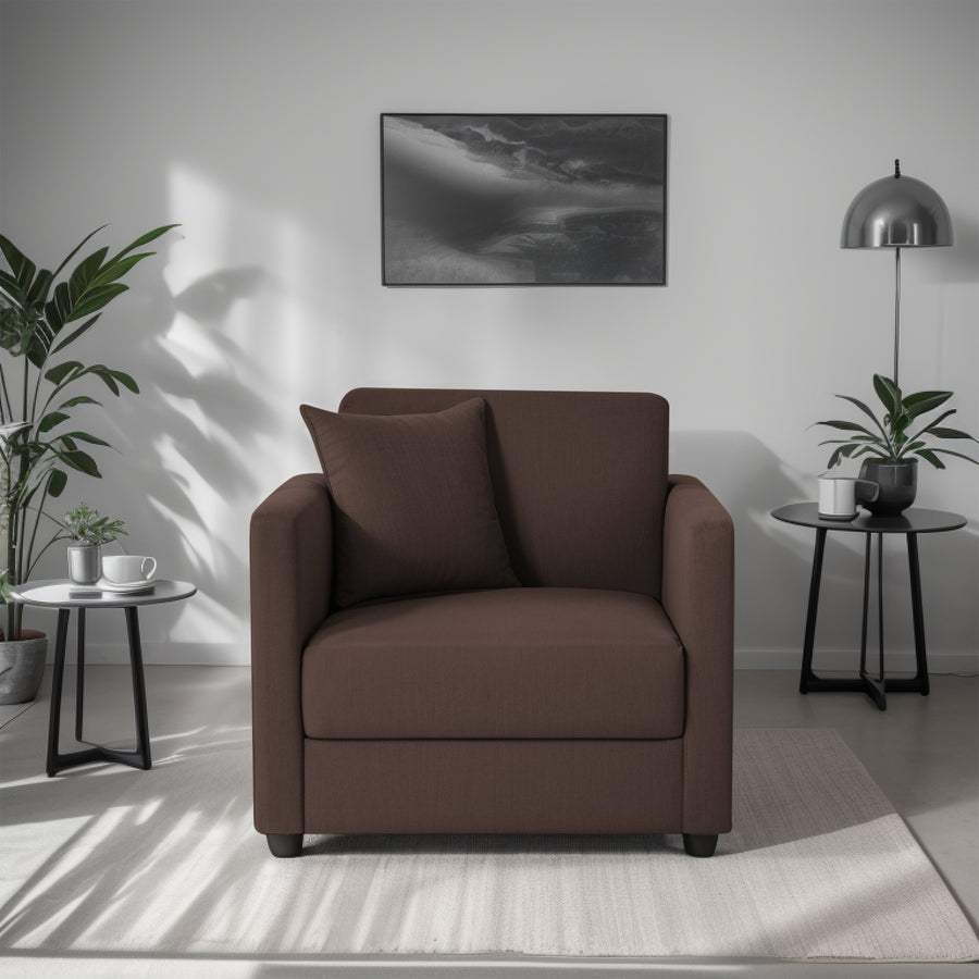 Riya 1 Seater Fabric sofa