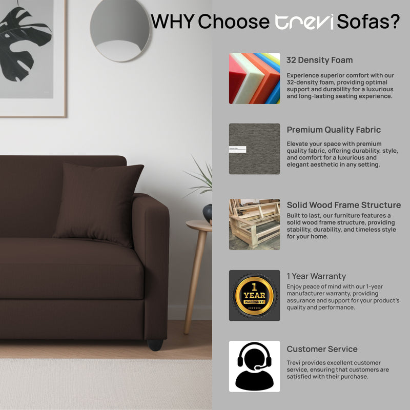 Riya 2 Seater Fabric sofa