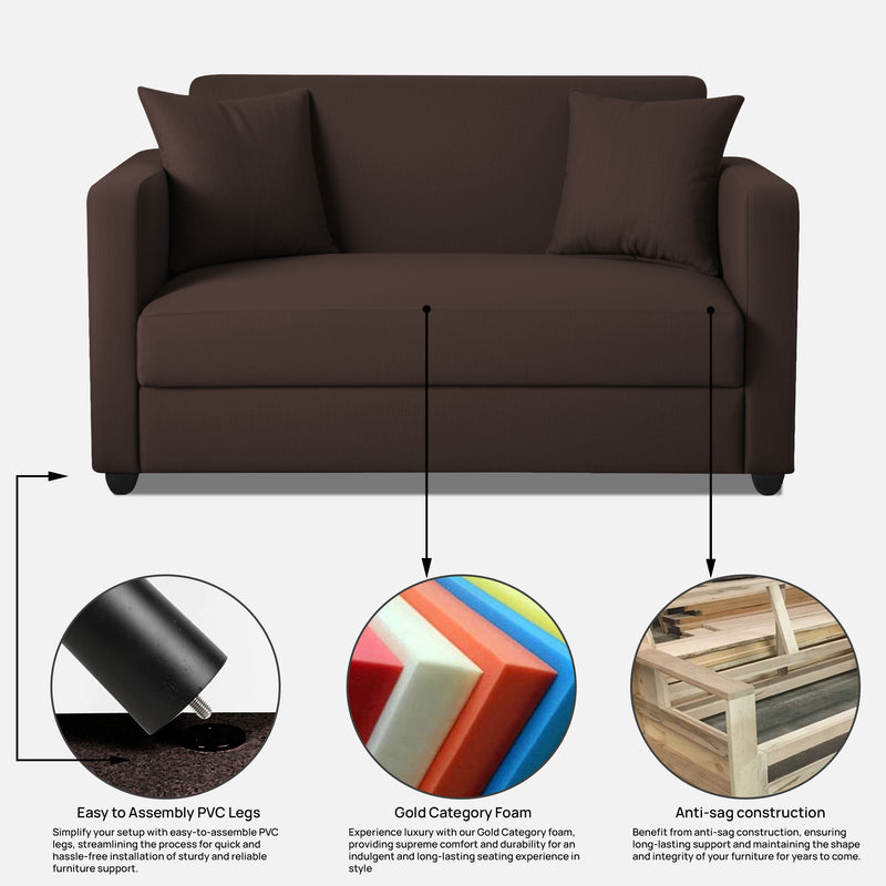 Riya 2 Seater Fabric sofa