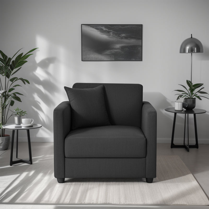 Riya 1 Seater Fabric sofa