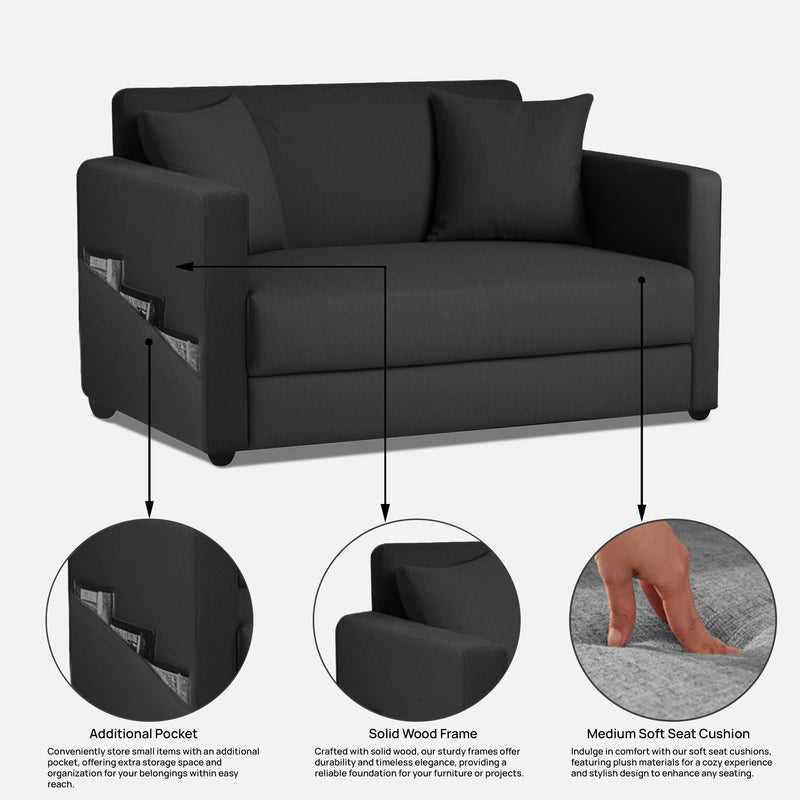 Riya 2 Seater Fabric sofa