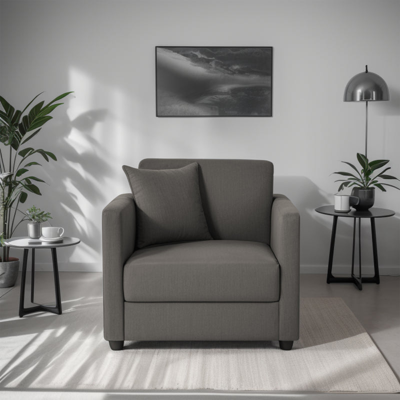 Riya 1 Seater Fabric sofa