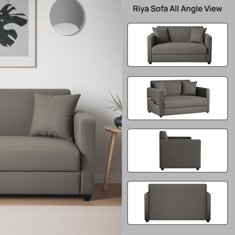 Riya 2 Seater Fabric sofa