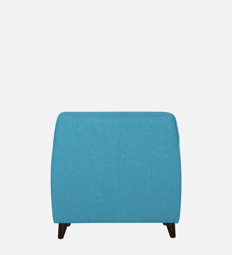 Rome Fabric 1 Seater Sofa In Blue Color
