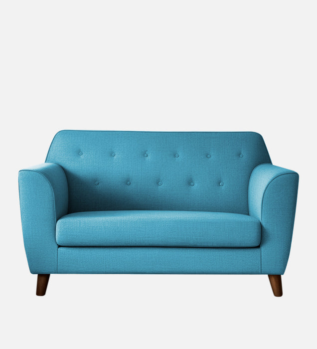 Rome Fabric 2 Seater Sofa In Blue Color