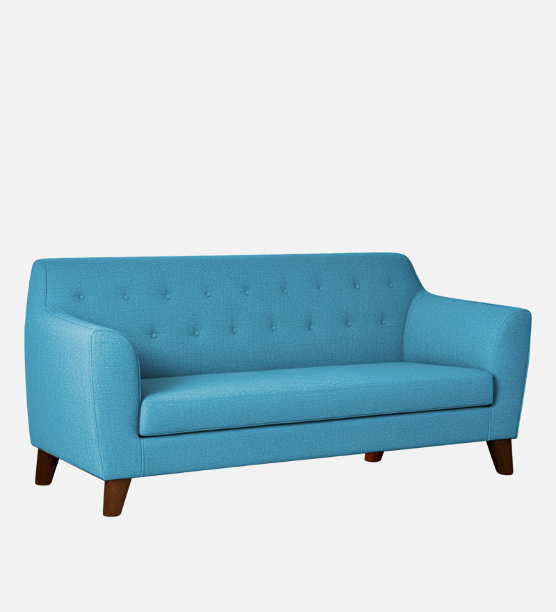 Rome Fabric 3 Seater Sofa In Blue Color