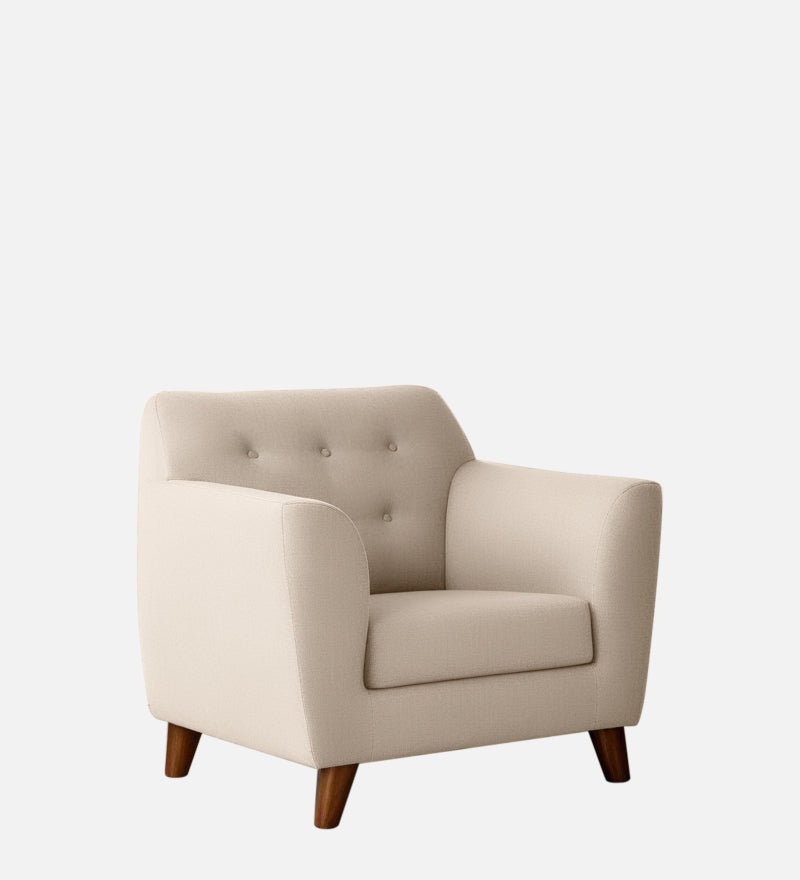 Rome Velvet 1 Seater Sofa In Camel Beige Color