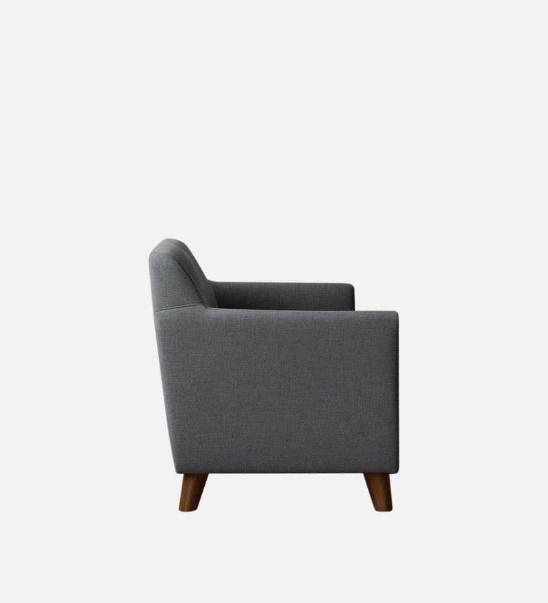 Rome Fabric 1 Seater Sofa In Grey Color