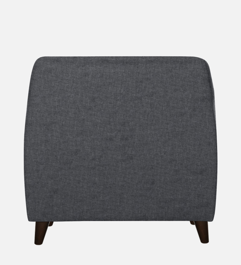 Rome Fabric 1 Seater Sofa In Grey Color