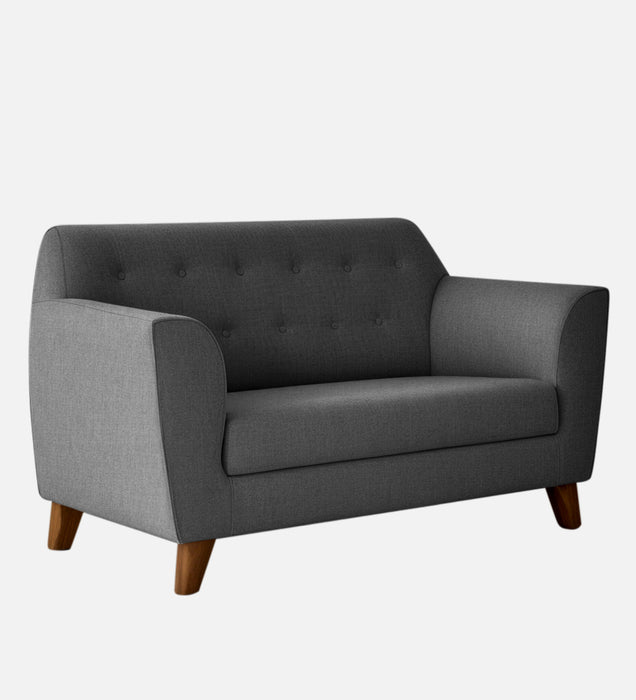Rome Fabric 2 Seater Sofa In Grey Color