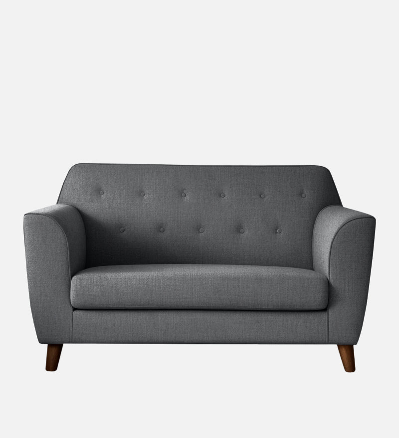 Rome Fabric 2 Seater Sofa In Grey Color