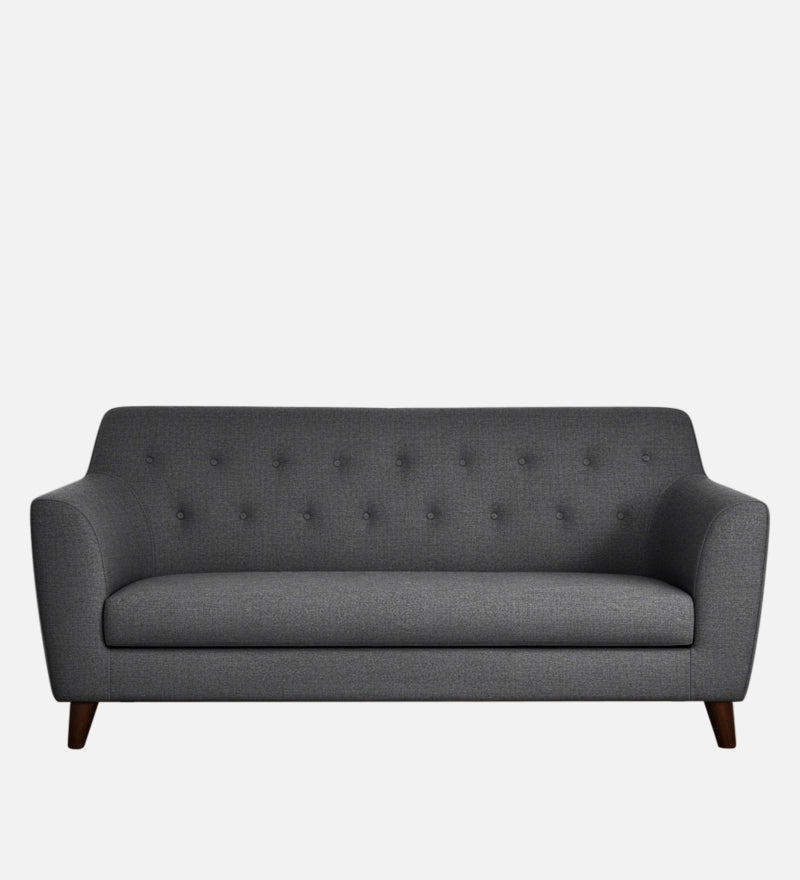 Rome Fabric 3 Seater Sofa In Grey Color