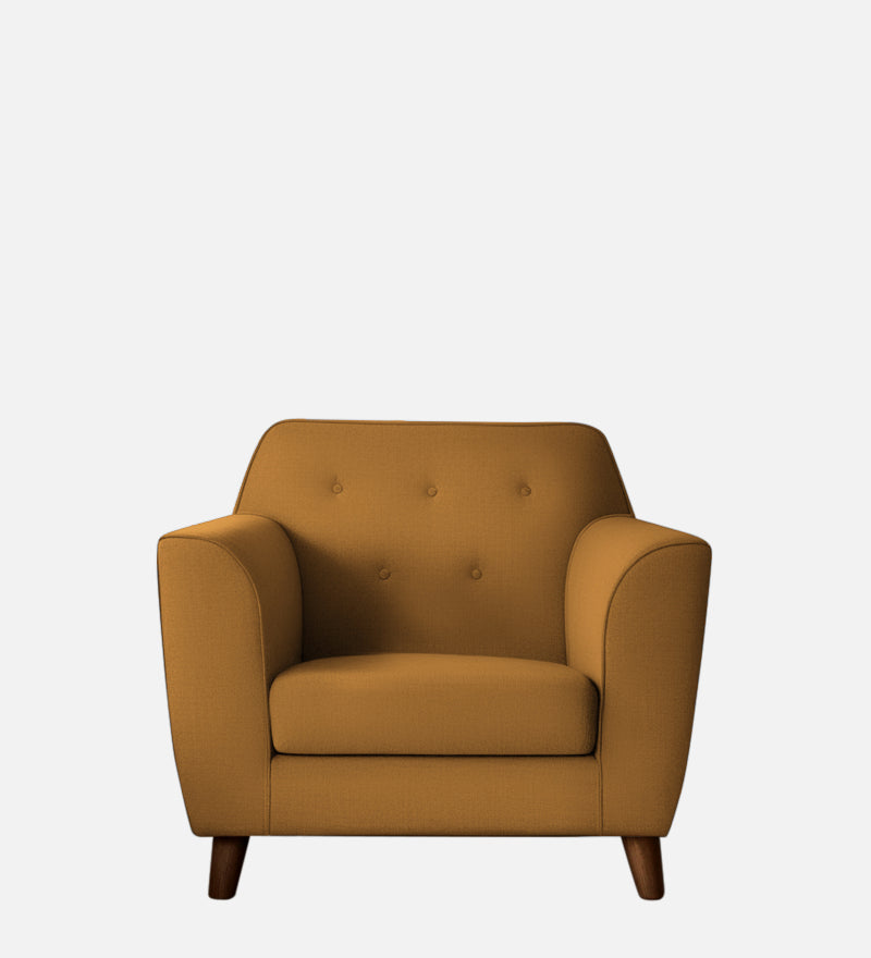 Rome Velvet 1 Seater Sofa In Brown Color