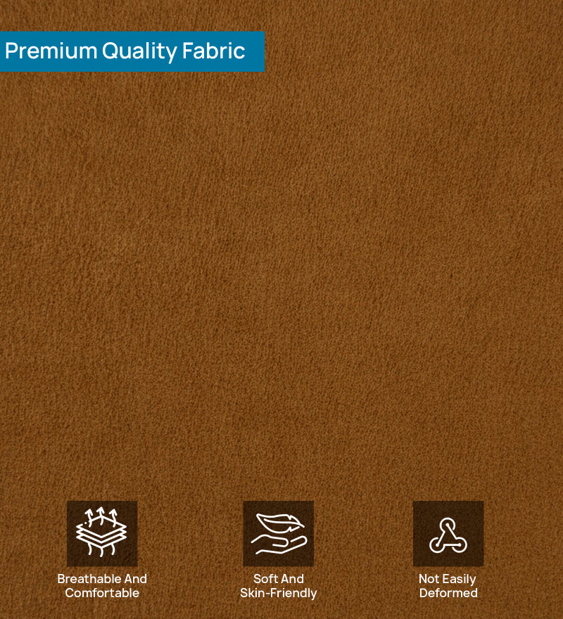 Rome Velvet 1 Seater Sofa In Brown Color