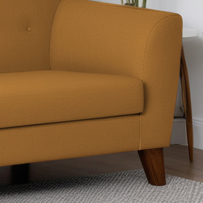 Rome Velvet 2 Seater Sofa In Brown Color