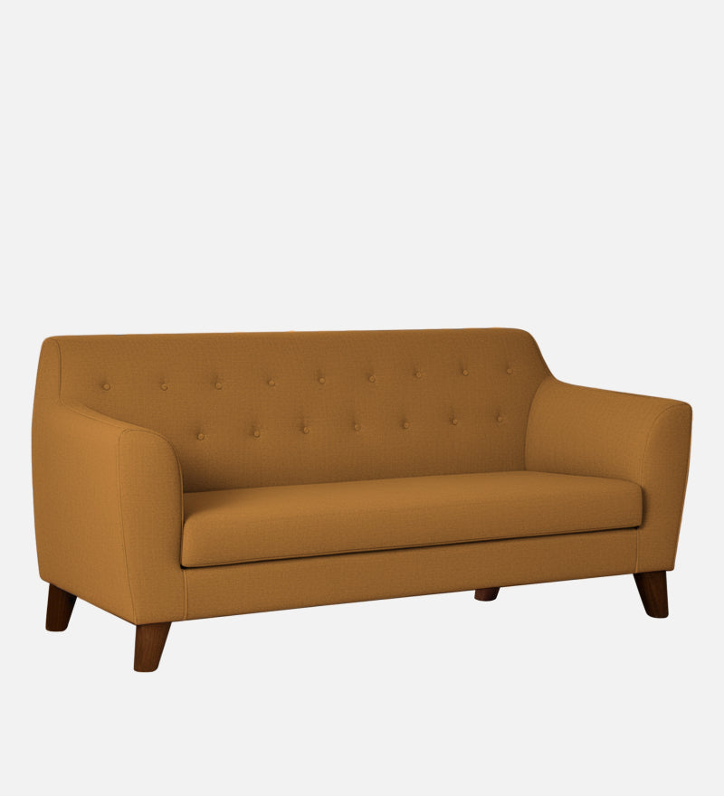 Rome Velvet 3 Seater Sofa In Brown Color