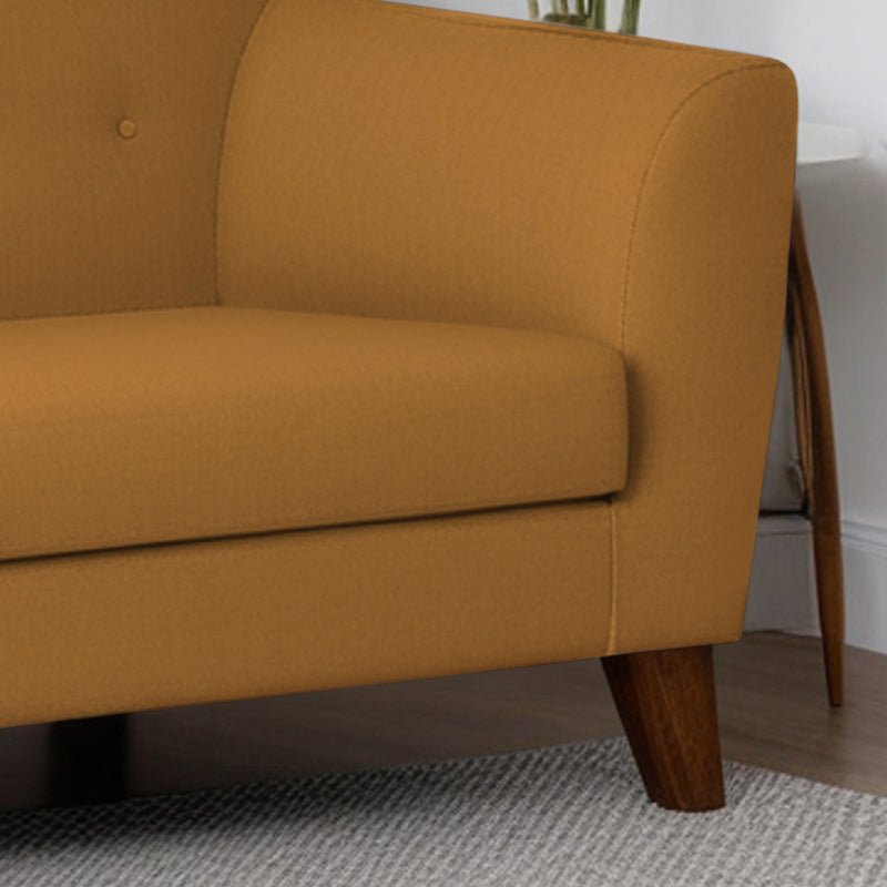 Rome Velvet 3 Seater Sofa In Brown Color