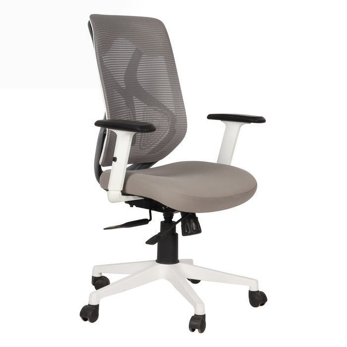 Spider Medium Back Office Chair In Grey Colour